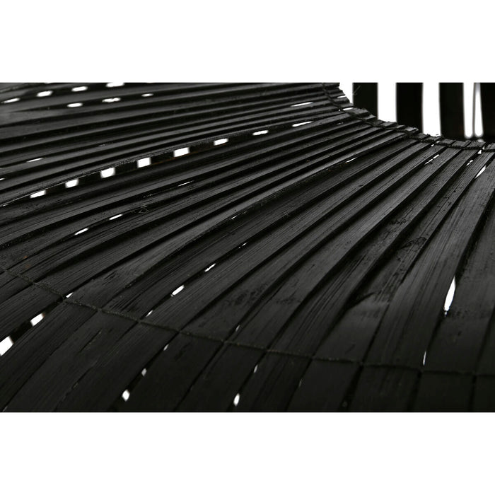 Écran de lampe Home ESPRIT Noir Bambou 80 x 80 x 30 cm