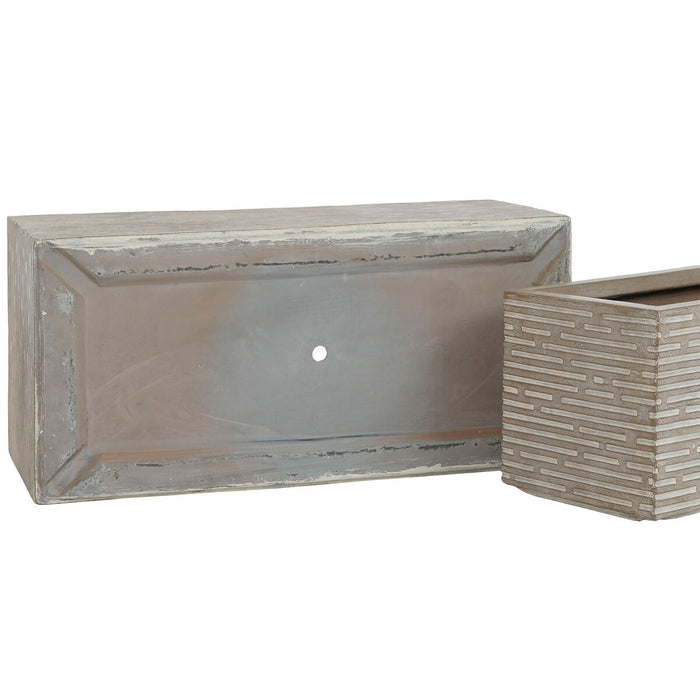 Jardinera Home ESPRIT Beige Magnesio 74,5 x 37,5 x 37,5 cm