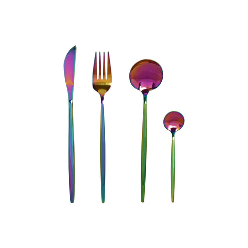 Cutlery Home ESPRIT Stainless steel 3 x 1,5 x 13 cm 16 Pieces