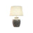 Lampe de bureau Home ESPRIT Blanc Beige Céramique 50 W 220 V 43,5 x 43,5 x 61 cm