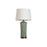 Lampe de bureau Home ESPRIT Blanc Vert Doré Céramique 50 W 220 V 40 x 40 x 69 cm