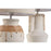Lámpara de mesa Home ESPRIT Beige Natural Cerámica 50 W 220 V 28 x 28 x 47 cm (2 Unidades)
