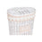 Laundry basket Home ESPRIT White Beige wicker 49 x 36 x 55 cm 3 Pieces