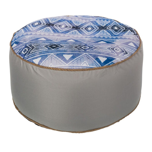 Pouf gonflable Ethnique Bleu 55 x 55 x 25 cm