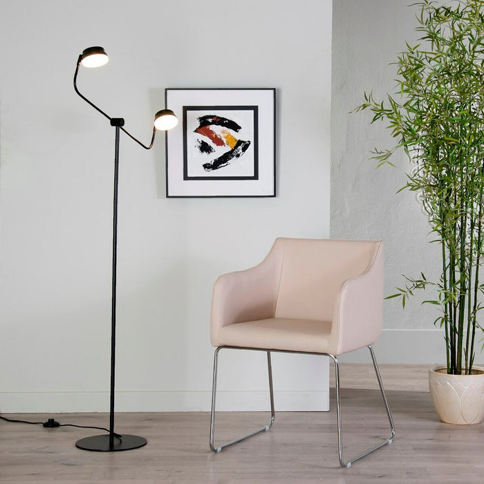 Lampadaire 70 x 70 x 154 cm Noir Acier