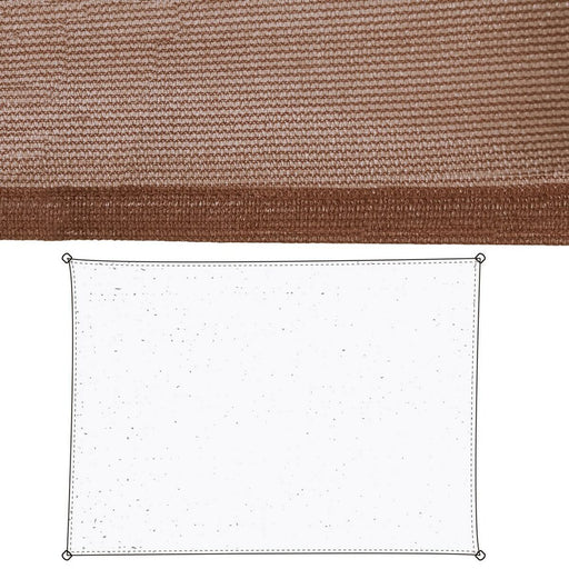 Voiles d'ombrage Chocolat Polyéthylène 350 x 1 x 500 cm