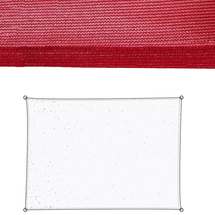 Voiles d'ombrage Cerise Polyéthylène 300 x 1 x 400 cm