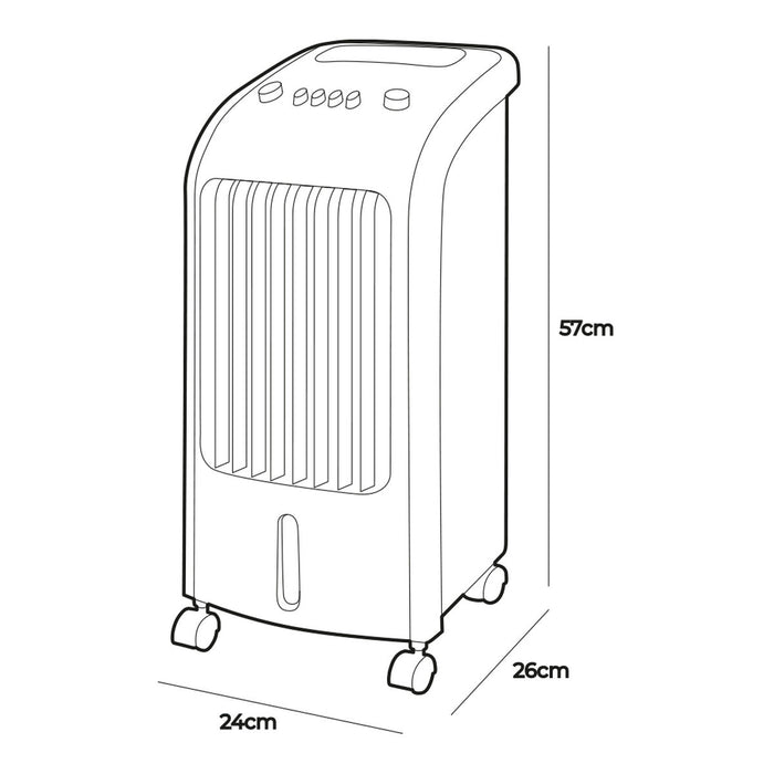Climatizador Portátil EDM 33516 80 W 3,6 L