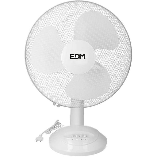 Ventilateur de Bureau EDM Ø 40 x 61 cm Blanc 45 W