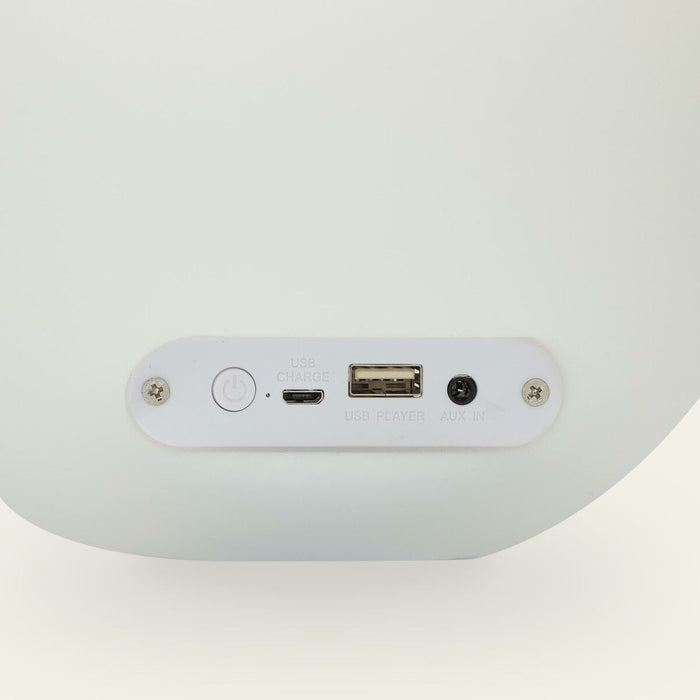 Haut-parleur Bluetooth avec Lampe LED KSIX Bubble Blanc 5 W Portable