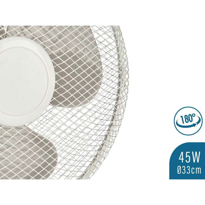 Ventilateur de Bureau 45 W Blanc