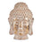 Decorative Garden Figure Buddha Head White/Gold Polyresin (45,5 x 68 x 48 cm)
