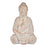 Decorative Garden Figure Buddha White/Gold Polyresin (24,5 x 50 x 31,8 cm)