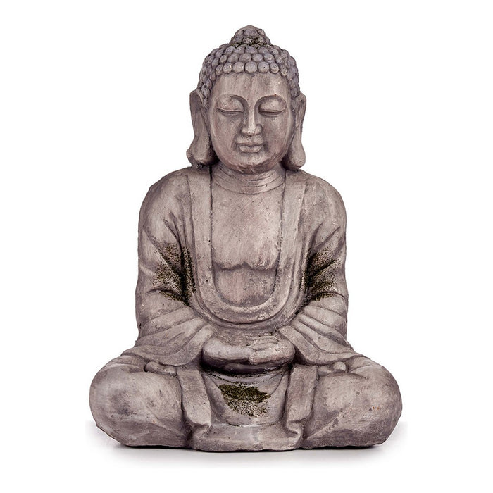 Figura Decorativa para Jardín Buda Gris Poliresina (25 x 57 x 42,5 cm)