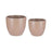 Set de pots Ø 22 cm Ø 28 cm 2 Pièces Beige Argile