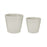 Set de pots 2 Pièces Ø 22 cm Ø 28 cm Gris Argile