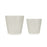 Set of pots 2 Pieces Ø 22 cm Ø 28 cm Grey Clay