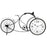 Reloj de Mesa Bicicleta Negro Metal 95 x 50 x 12 cm