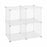 Shelves Confortime White Grille 4 compartments 35 x 35 cm (6 Units)