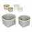 Set de basket Confortime 2 Pièces Ronde 26 x 26 x 17 cm (2 Pièces) (6 Unités)