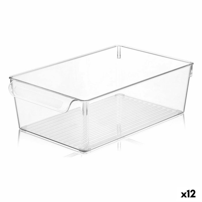 Caja Multiusos Quttin Transparente 20 x 32,5 x 10 cm (12 Unidades)