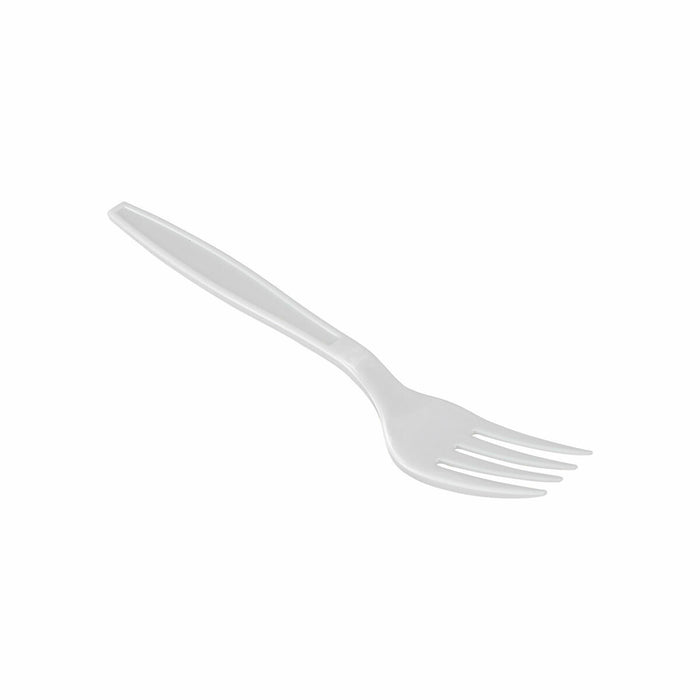 Fork Set Algon Reusable White 36 Units 18 cm