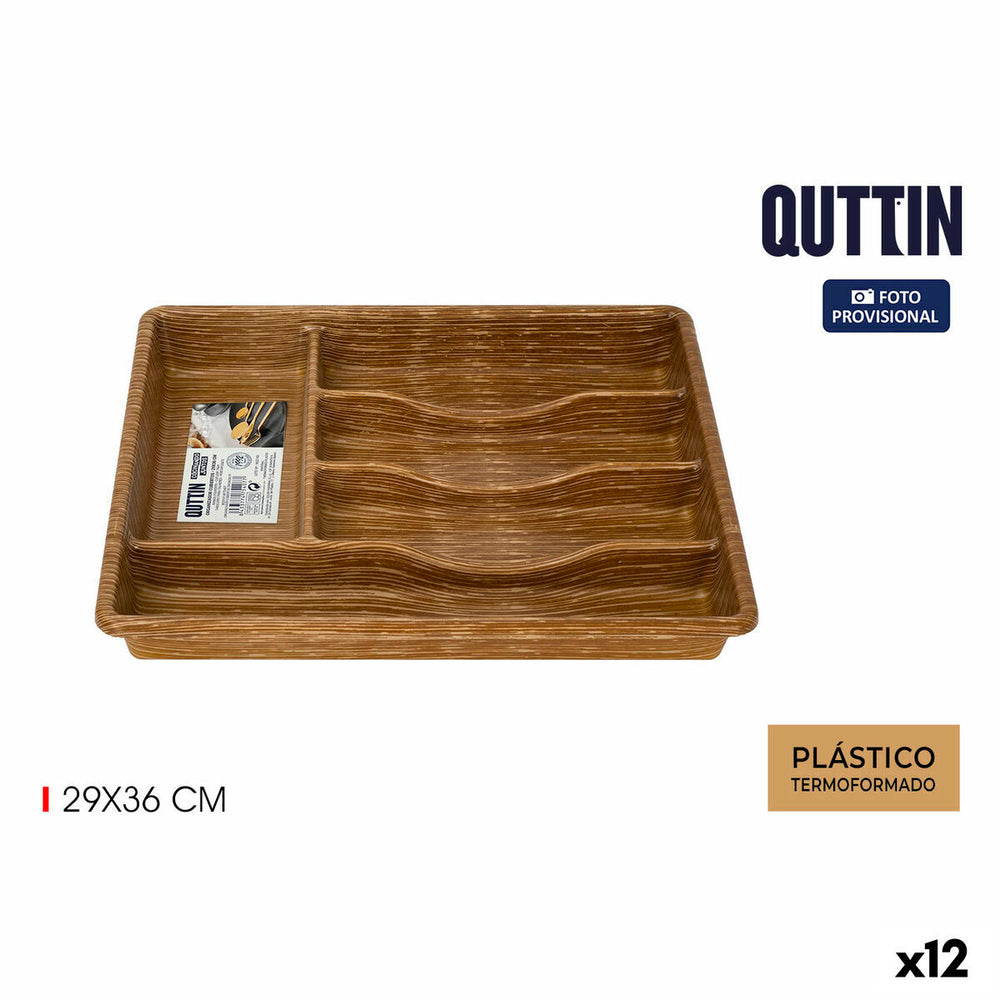 Range-couverts Quttin 29 x 36 cm Thermoplastique (12 Unités)