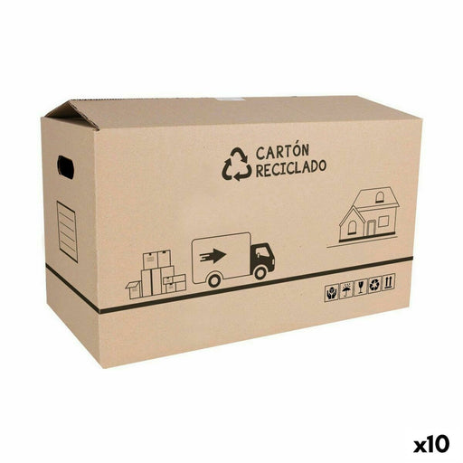 Boîte de déménagement en carton Confortime 82 x 50 x 50 cm (10 Unités)