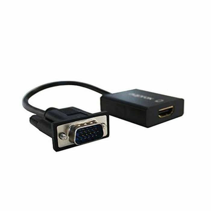 Adaptateur VGA vers HDMI avec Audio approx! APPC25 3,5 mm Micro USB 20 cm 720p/1080i/1080p Noir