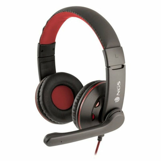 Casque avec Microphone Gaming NGS NGS-HEADSET-0212 PC, PS4, XBOX, Smartphone Noir Rouge