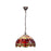 Lámpara de Techo Viro Belle Rouge Granate Hierro 60 W 30 x 125 x 30 cm