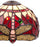 Lámpara de Techo Viro Belle Rouge Granate Hierro 60 W 20 x 125 x 20 cm