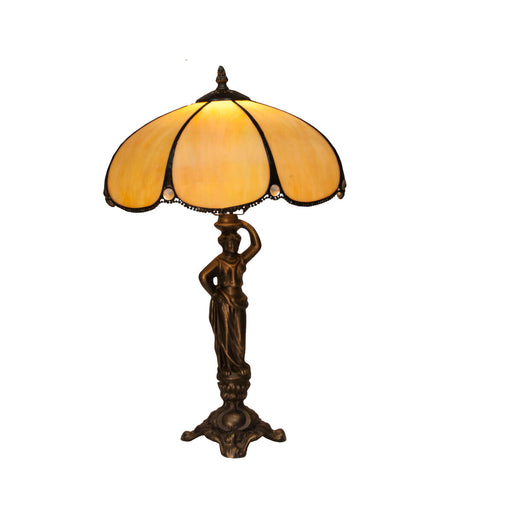 Lámpara de mesa Viro Virginia Beige Zinc 60 W 30 x 50 x 30 cm