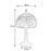 Lampe de bureau Viro New York Multicouleur Zinc 60 W 20 x 37 x 20 cm