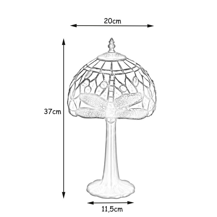 Lámpara de mesa Viro Ilumina Blanco Zinc 60 W 20 x 37 x 20 cm