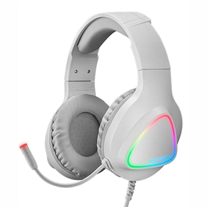 Casque avec Microphone Gaming Mars Gaming MH222 Blanc