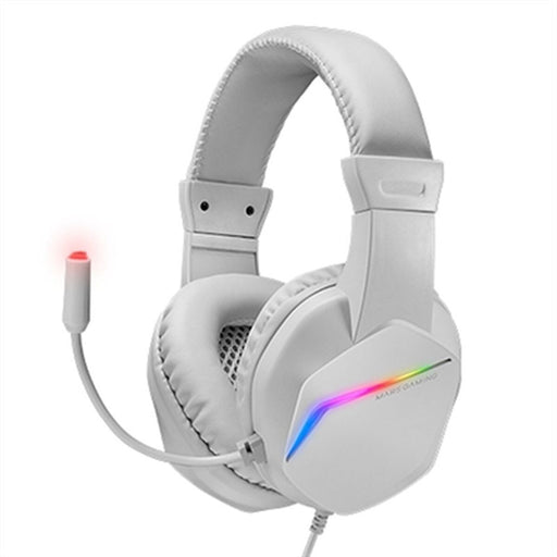 Gaming Earpiece with Microphone Mars Gaming MH122 White