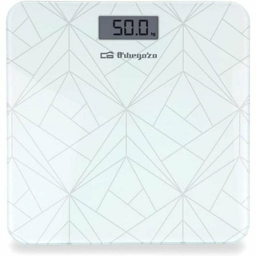 Digital Bathroom Scales Orbegozo PB 2218 White Black Glass 180 kg