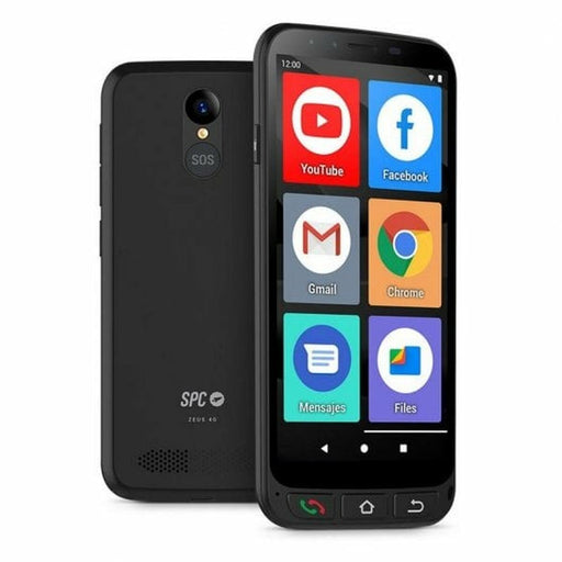 Téléphone portable pour personnes âgées SPC Zeus 4G 5,5" HD+ 1 GB RAM 16 GB MediaTek Helio A22 1 GB RAM 16 GB Noir