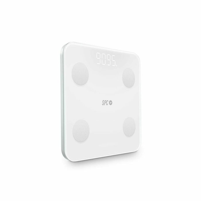 Digital Bathroom Scales SPC ATENEA FIT 3 White Tempered Glass