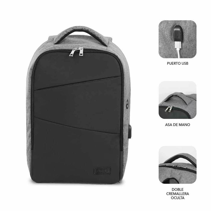 Laptop Backpack Subblim SUBBP-3SA1100 Black