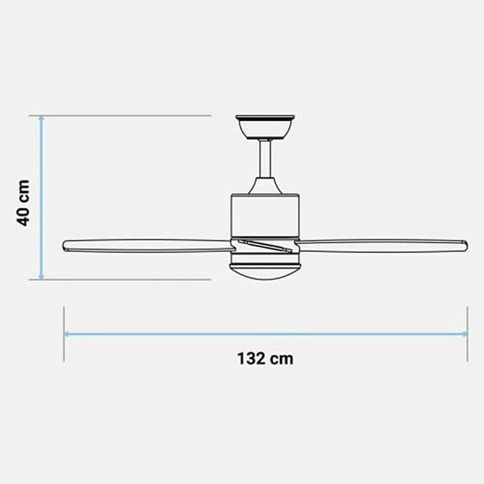 Ventilador de Techo Universal Blue 282-UVT1330-21 55W Blanco