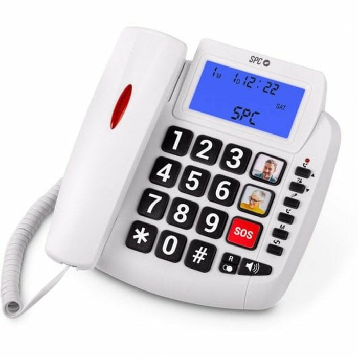 Téléphone fixe SPC 3296B Blanc