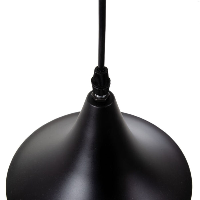 Lámpara de Techo 51,5 x 51,5 x 100 cm Negro Dorado Metal Ø 18,5 cm