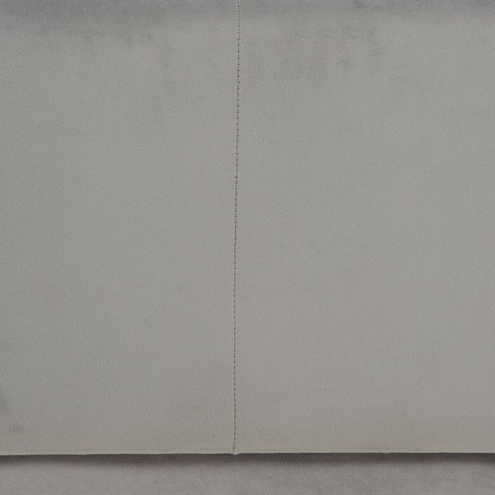 Pouf Tissu Synthétique Gris Bois 60 x 60 x 40 cm