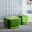 Pouf Tissu Synthétique Bois 40 x 40 x 40 cm Vert