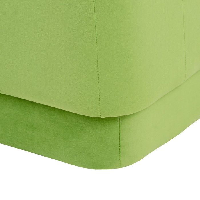 Pouf Tissu Synthétique Bois 40 x 40 x 40 cm Vert