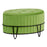 Pouf 80 x 80 x 46 cm Tissu Synthétique Métal Vert