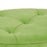 Pouf 80 x 80 x 46 cm Tissu Synthétique Métal Vert