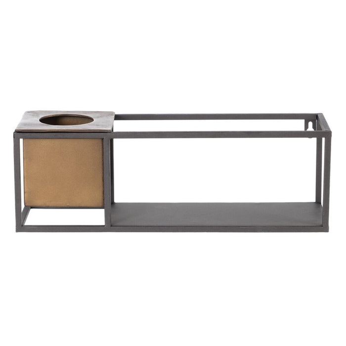 Shelves 40 x 12 x 13,5 cm Black Golden Metal